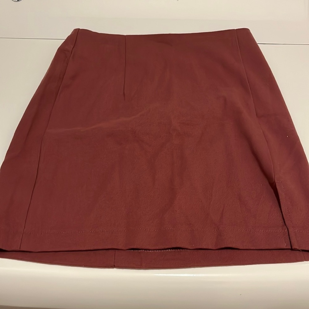 Maroon skirt